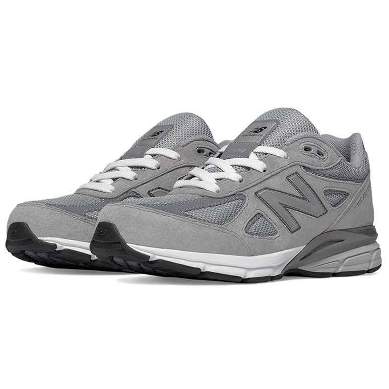 New Balance 990 v4 Grey Youth Lace | Laurie's Shoes