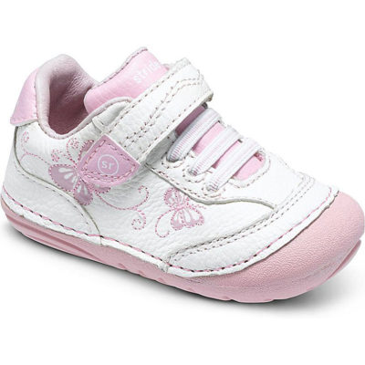 Stride Rite Infant Bambi White Pink Soft Motion Walker