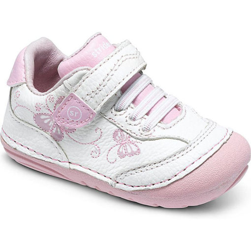 Stride Rite Infant Bambi White Pink Soft Motion Walker