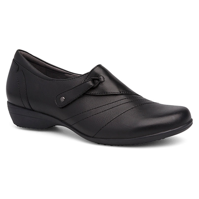 Dansko Women's Franny Black Milled Nappa | Laurie's Shoes