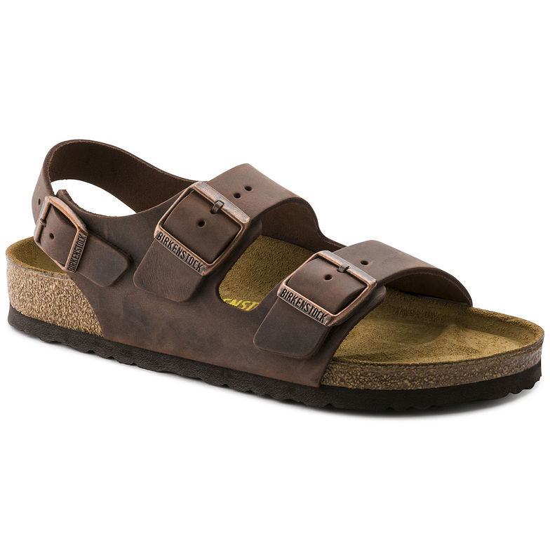 Birkenstock Milano Habana Oiled Leather 