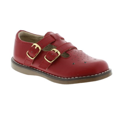 Footmates Kid's Danielle Apple Red Leather