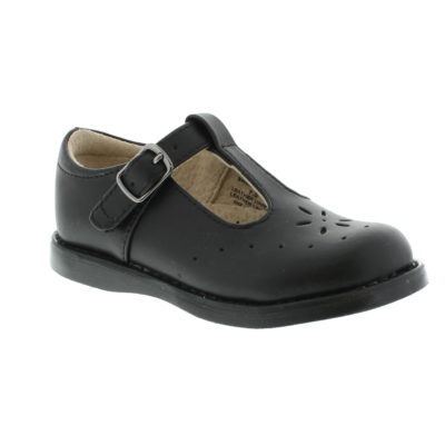 Footmates Kid's Sherry Black Leather