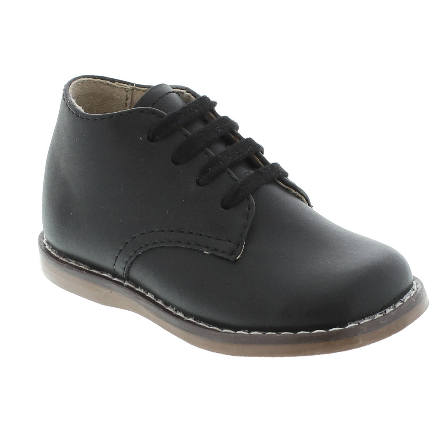 Footmates Kid's Todd Black Leather | Laurie's Shoes