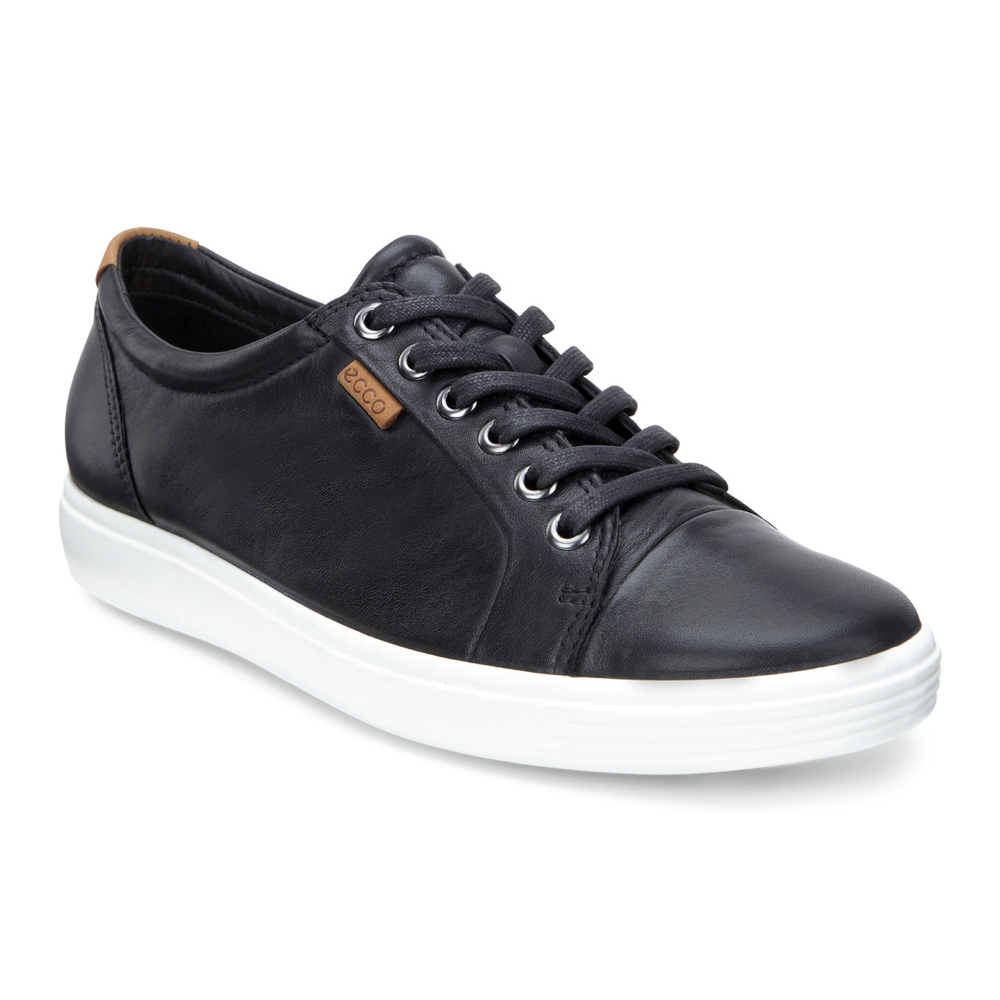 womens all black leather sneakers