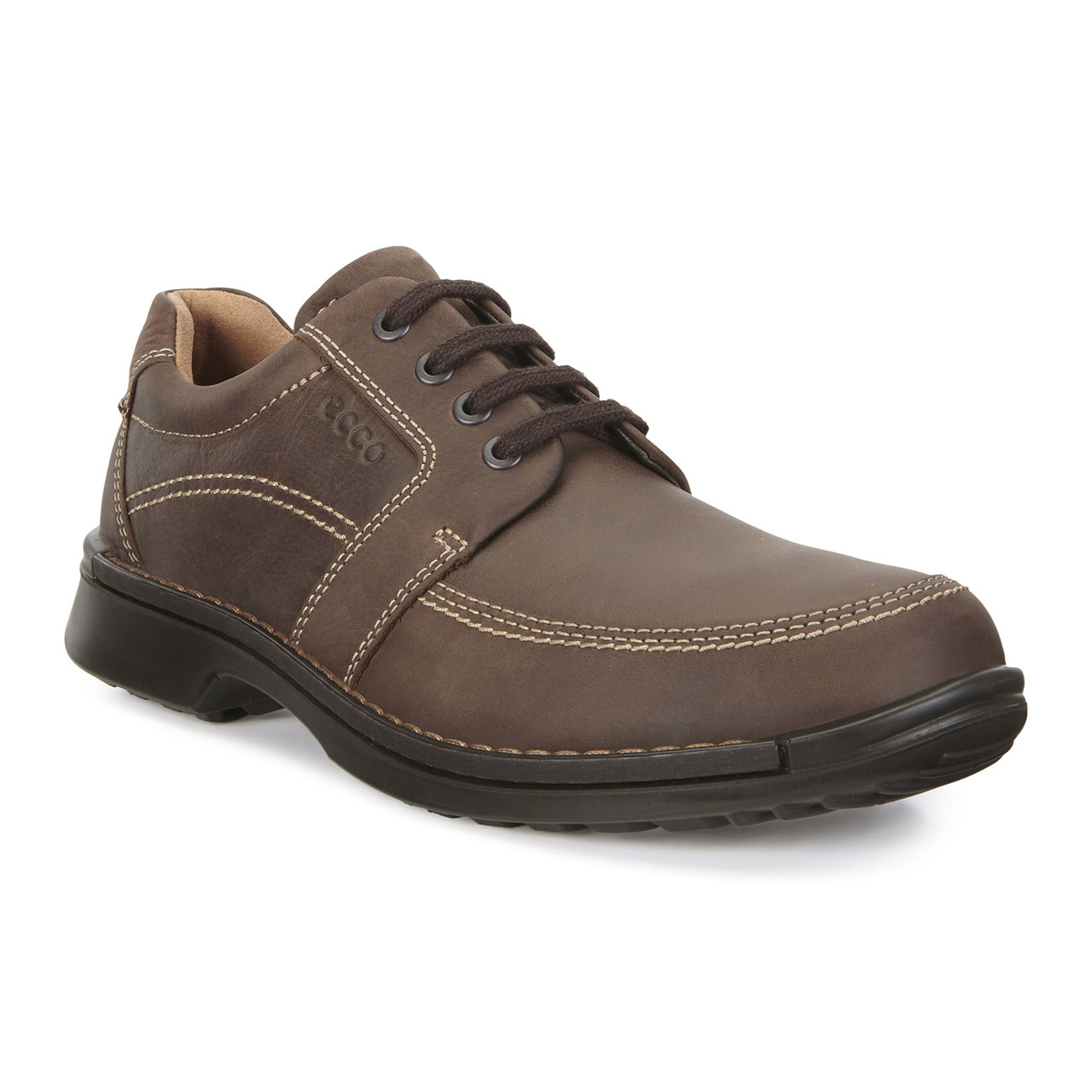 ECCO Men's Fusion II Tie Cocoa Brown Leather | Laurie's Shoes