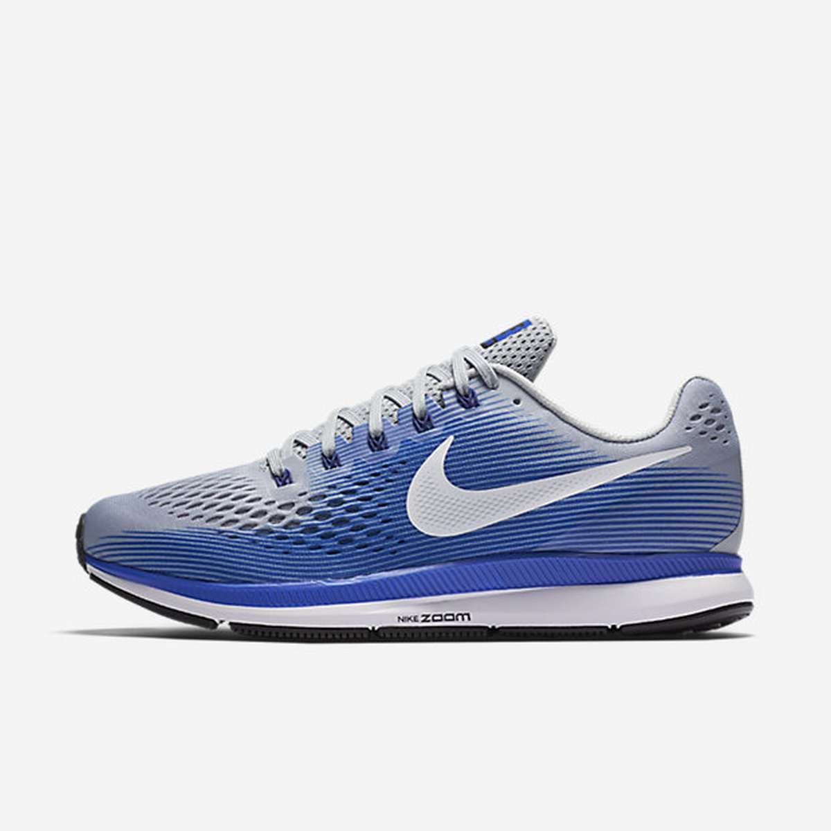 Air Zoom Pegasus 34 Men's Grey/Blue Extra-Wide | Laurie's Shoes