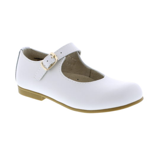 Footmates Kid's Laura White Leather