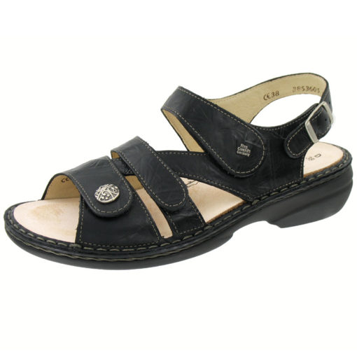 Finn Comfort Women's Soft Gomera Black Leather