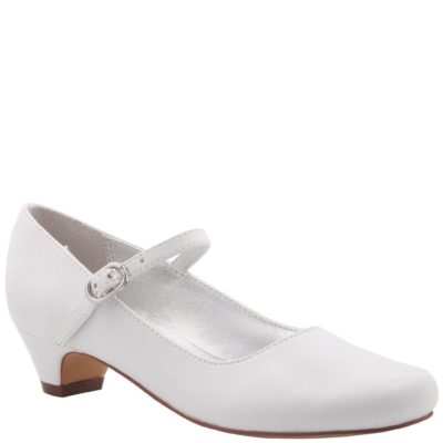 Nina Kid's Seeley White Leather