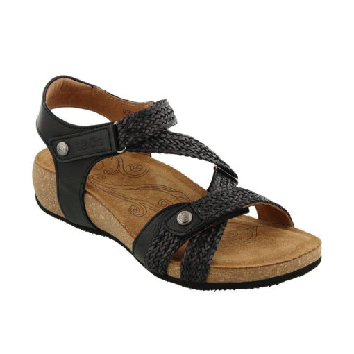 Taos Women's Trulie Sandal Black Leather