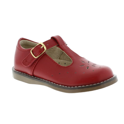 Footmates Kid's Sherry Red Leather