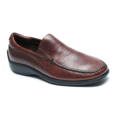 Neil M Men's Rome Venetian Comfort Slip On Brown Leather