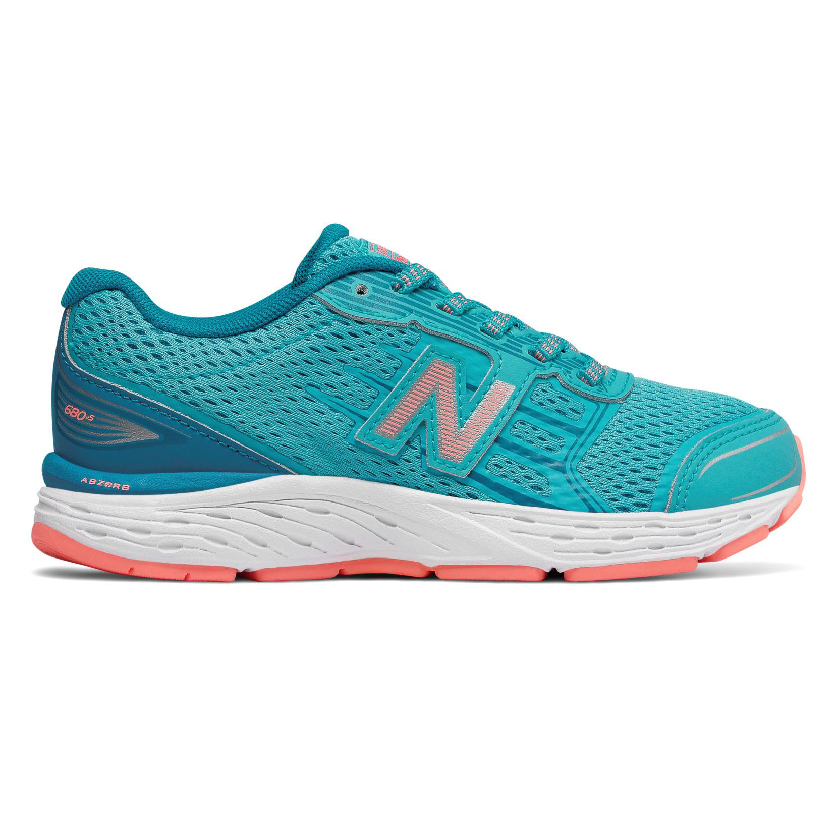 New Balance 680 V5 Ozone/Fiji Kid's Lace | Laurie's Shoes