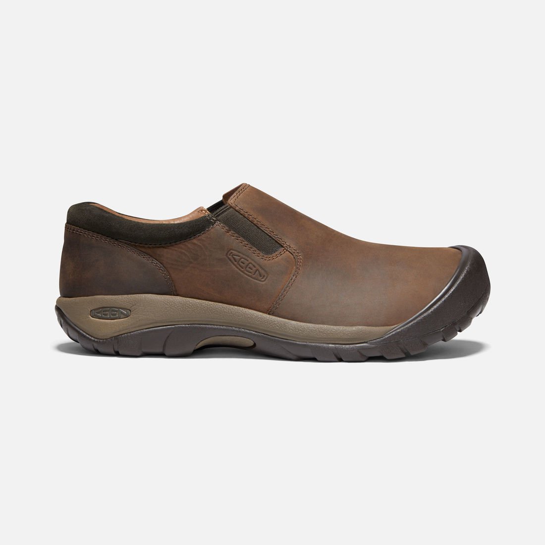 Keen Men's Austin Casual Slip-On Chocolate Brown/Black Olive | Laurie's ...