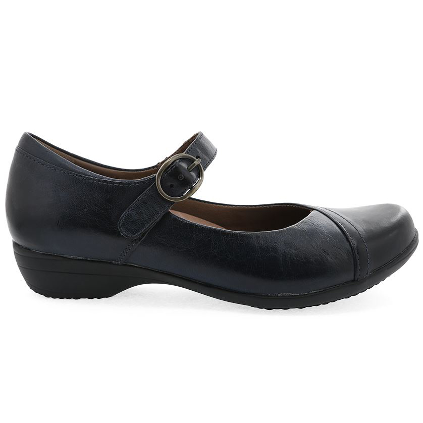 dansko navy shoes