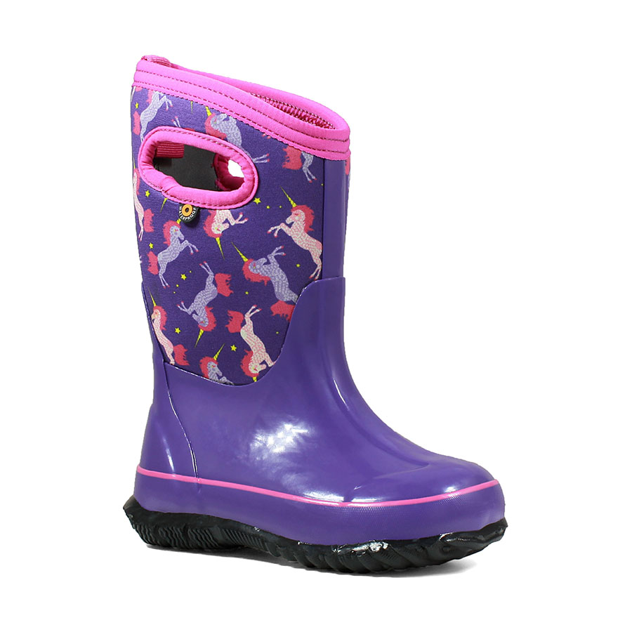 Bogs Classic Kid s Insulate Unicorn Boots  with Handles 