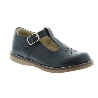 Footmates Kid's Sherry Navy Leather