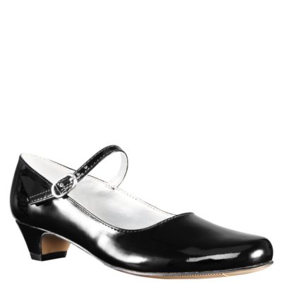 Nina Kid's Seeley Black Leather