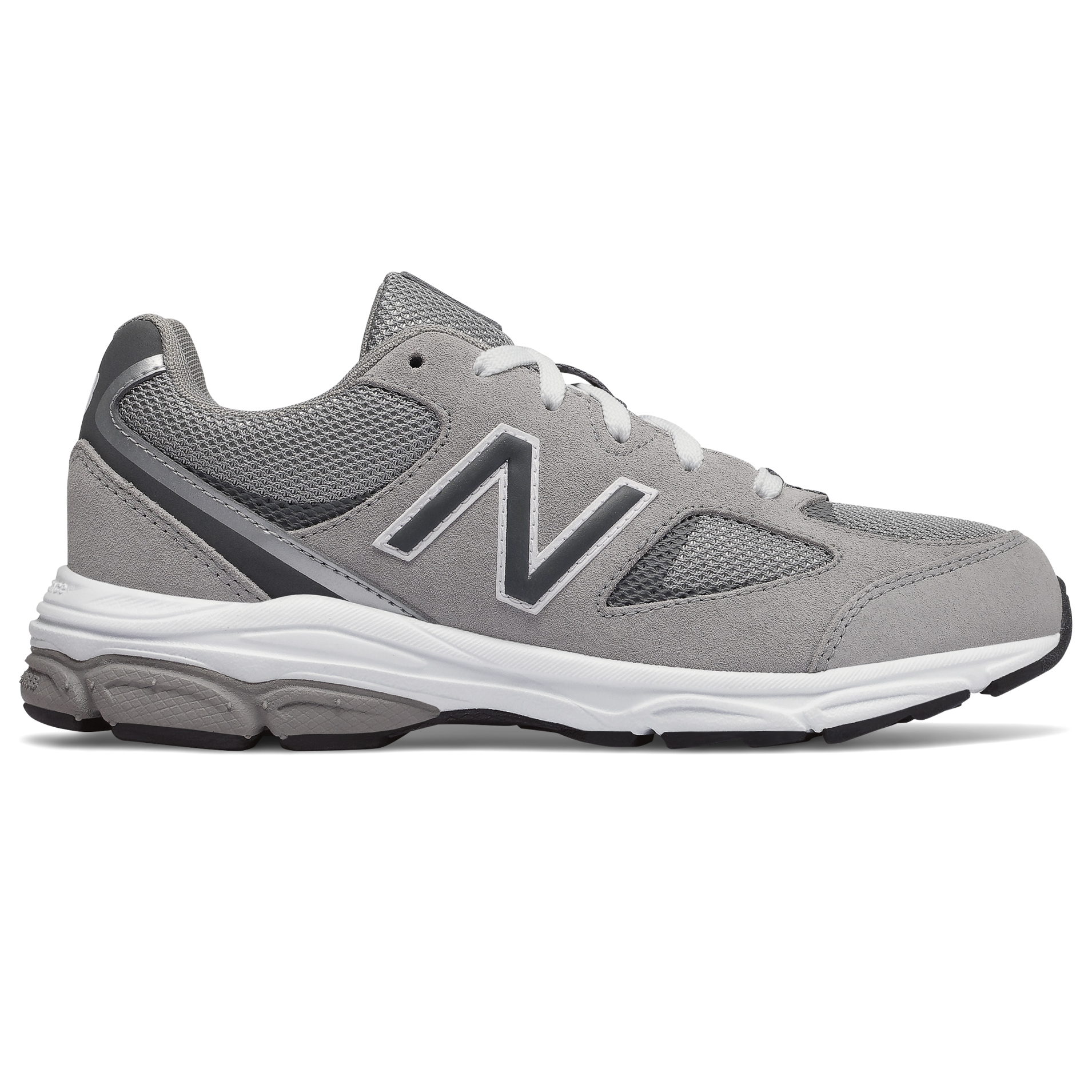 New Balance Kid's 888 v2 Grey Lace | Laurie's Shoes