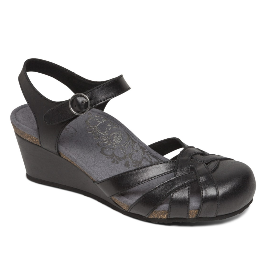 wedge heels closed toe