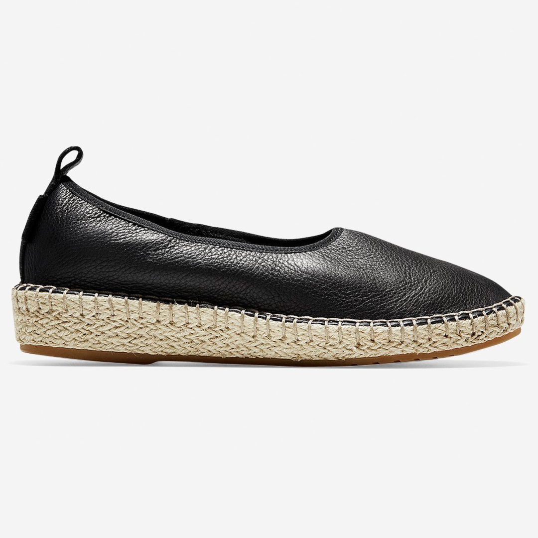 womens flat black espadrilles