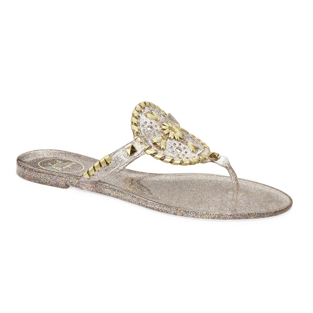 Jack Rogers Women's Sparkle Georgica Jelly Sandal Multi | Laurie's Shoes