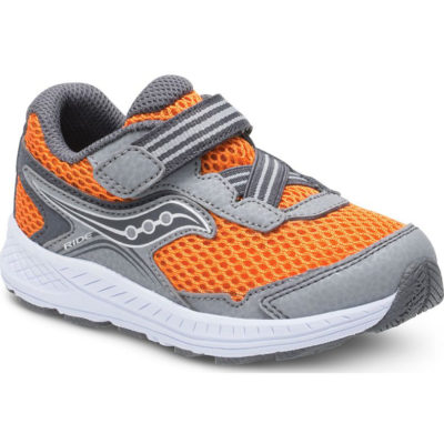 Saucony Kid's Ride 10 Sneaker Grey/Orange