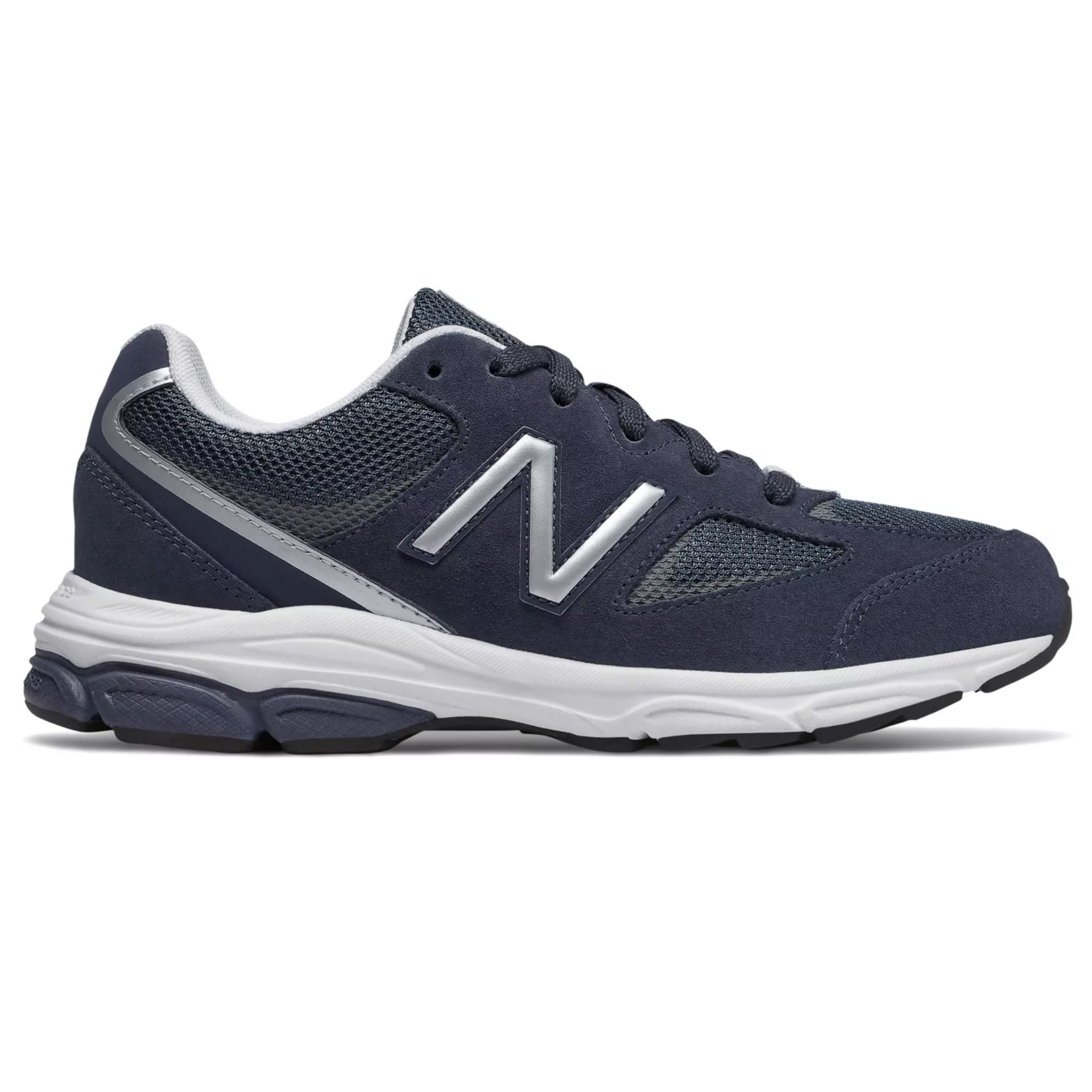 New Balance Big Kid's 888 v2 Navy with Grey Lace | Laurie's Shoes