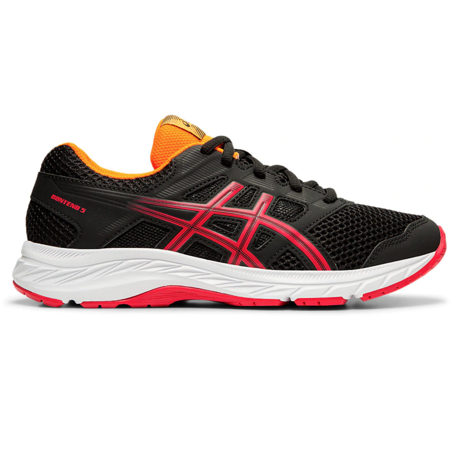 Asics Kid's GEL-Contend 5 GS Black/Speed Red | Laurie's Shoes