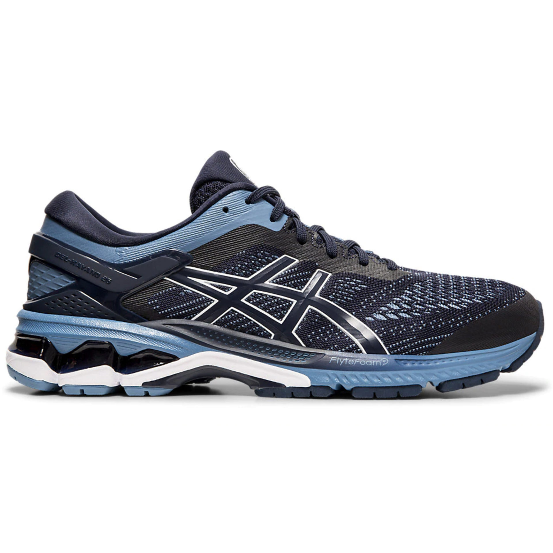 Asics Men's GEL-Kayano 26 Midnight/Grey Floss | Laurie's Shoes