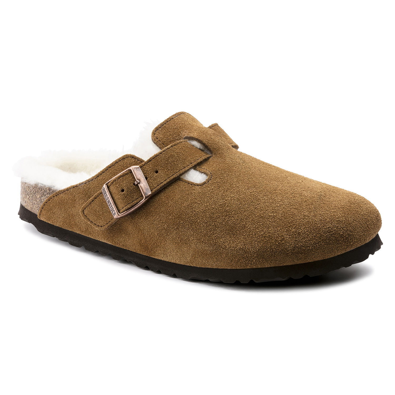 birkenstock boston shearling clogs