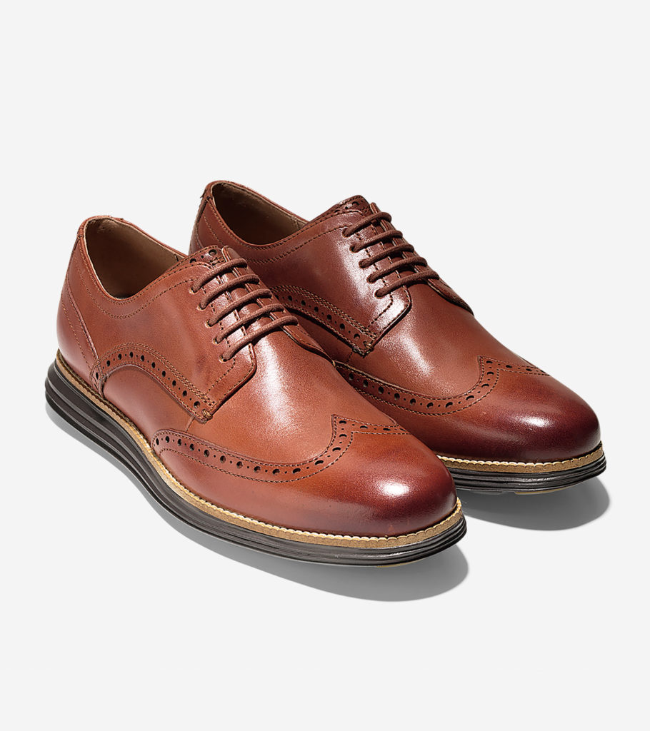 Cole Haan Men's Original Grand Wingtip Oxford Woodbury-Java Leather ...