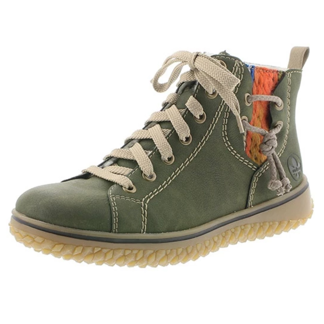 Rieker Women's Z4223-54 Lace-Up Boot Green | Laurie's Shoes