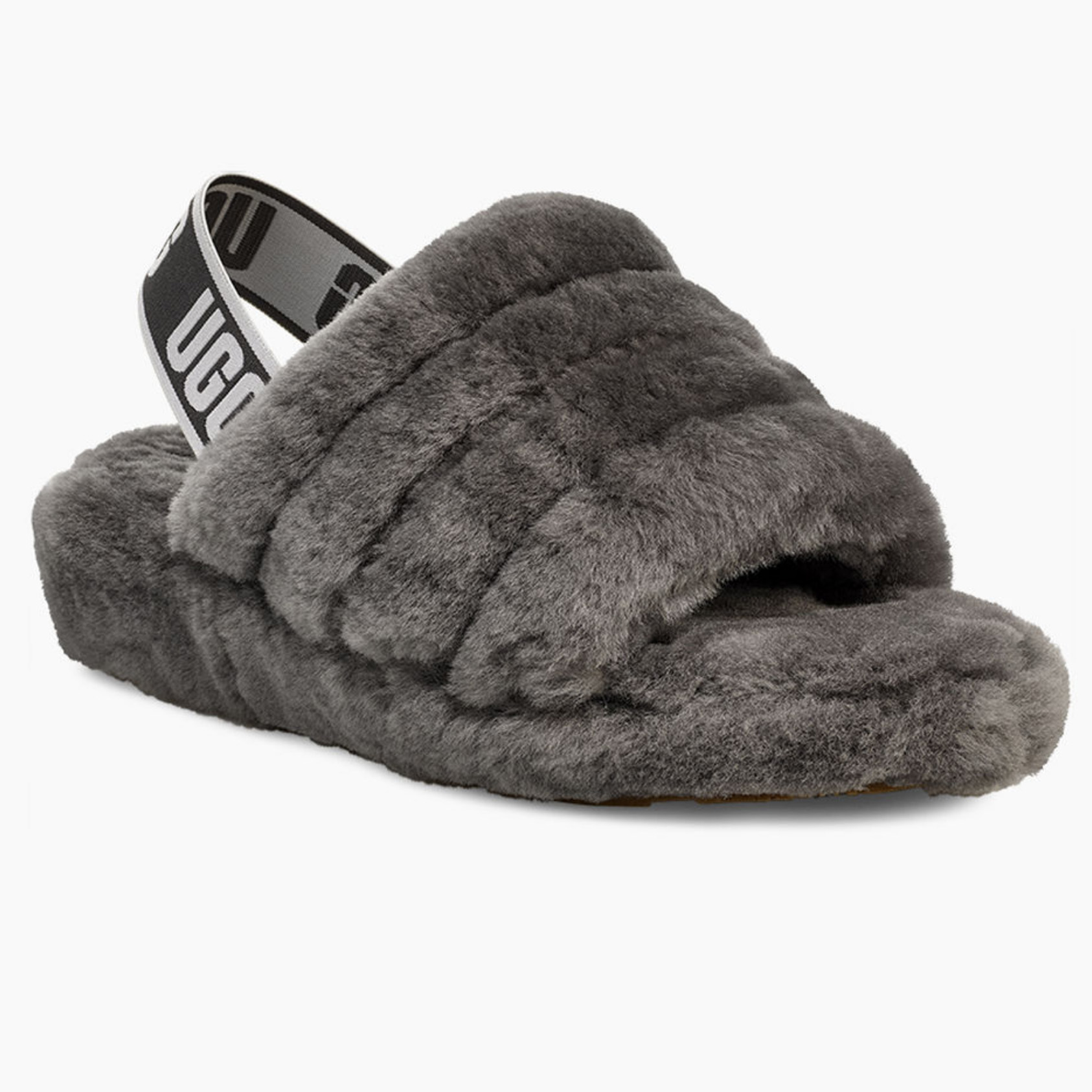 ugg fluff yeah slide grey