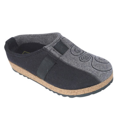 Haflinger Women's Magic Clog Black/Grey