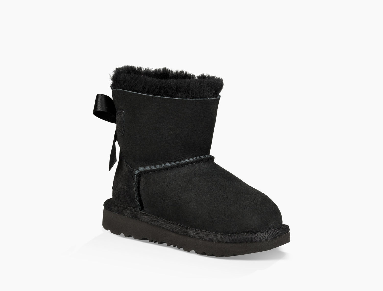 black mini bailey bow uggs