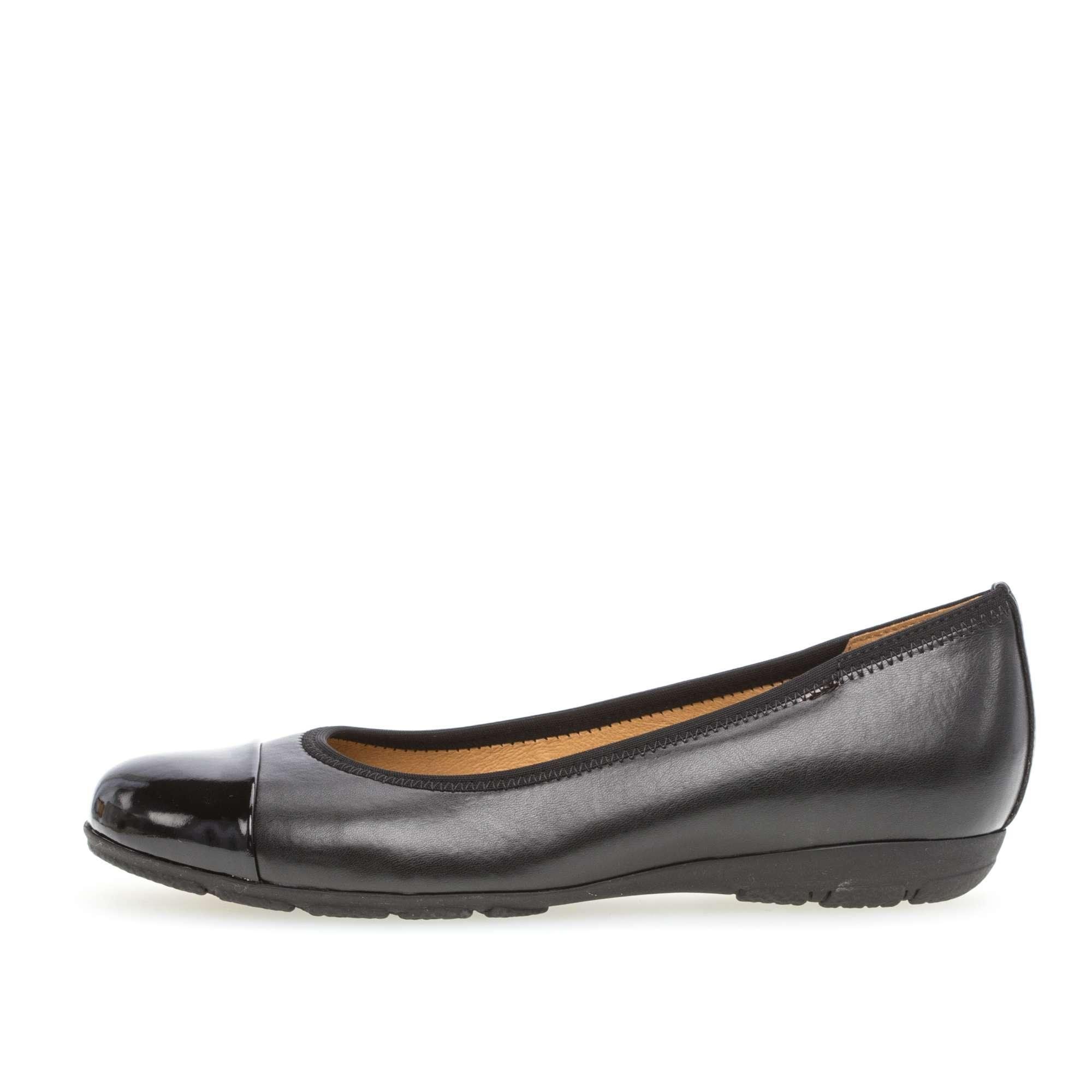 gabor black flats