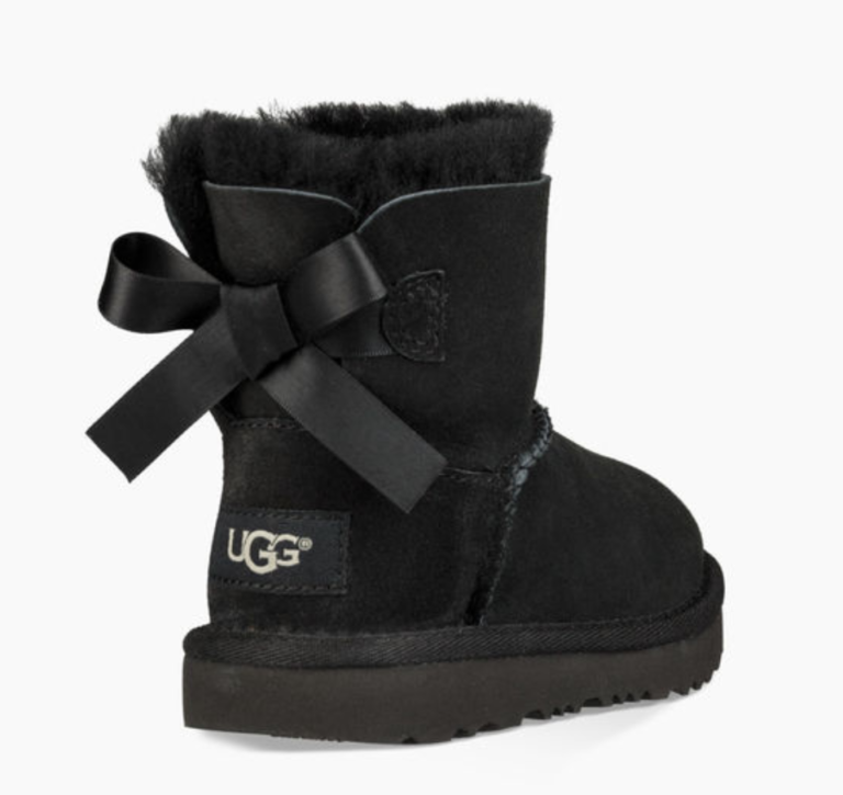 Ugg Toddler's Mini Bailey Bow II Boot Black | Laurie's Shoes
