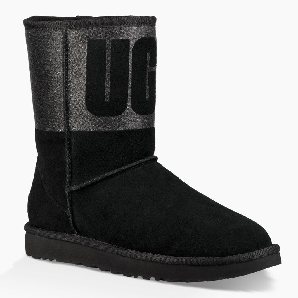 sparkly black uggs