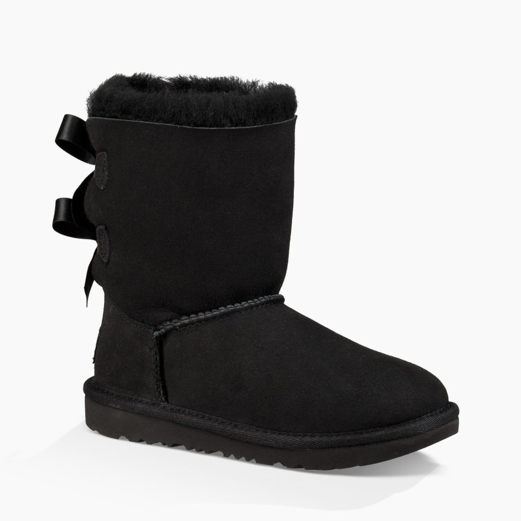 Ugg Kid's Bailey Bow II Boot Black | Laurie's Shoes