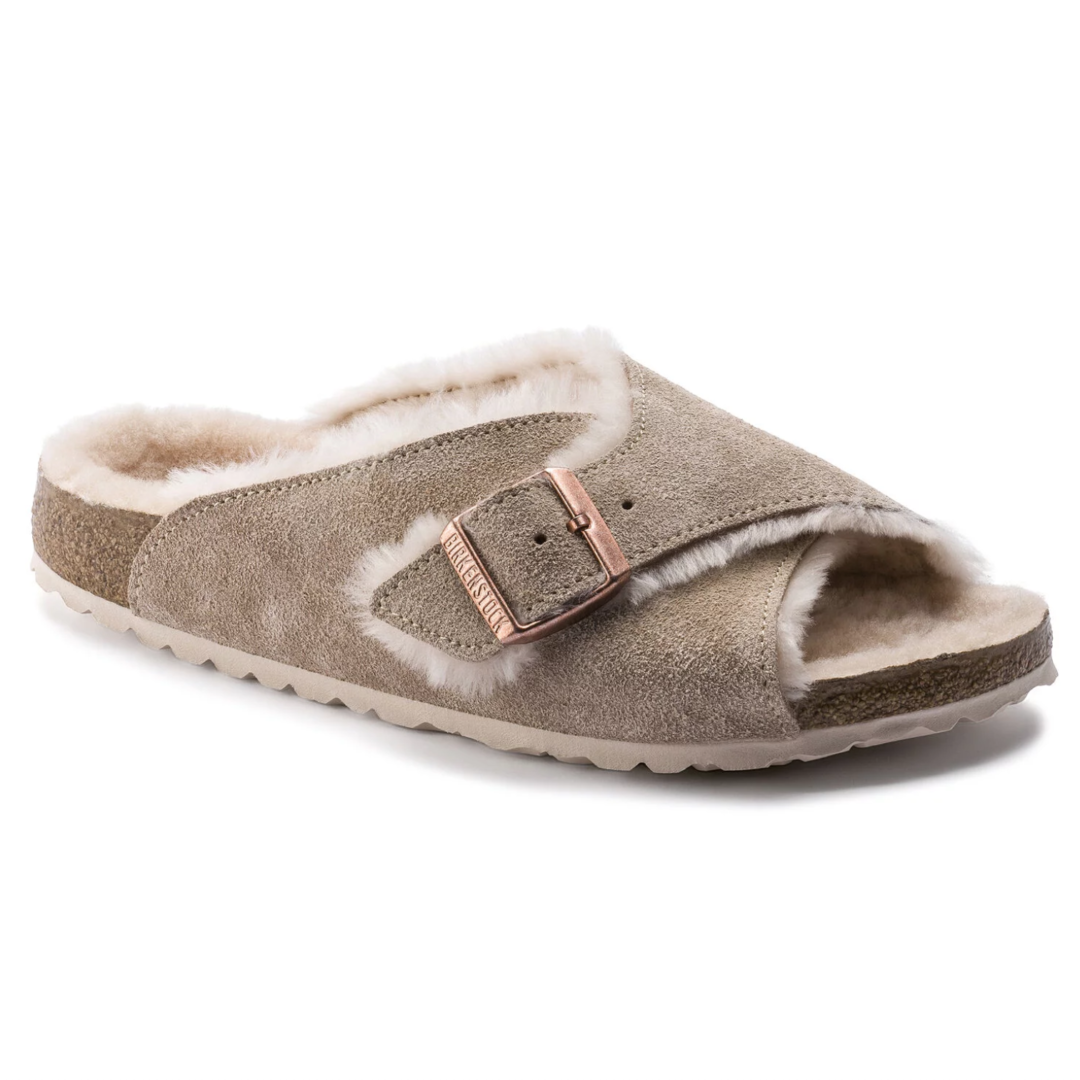 arosa shearling suede leather
