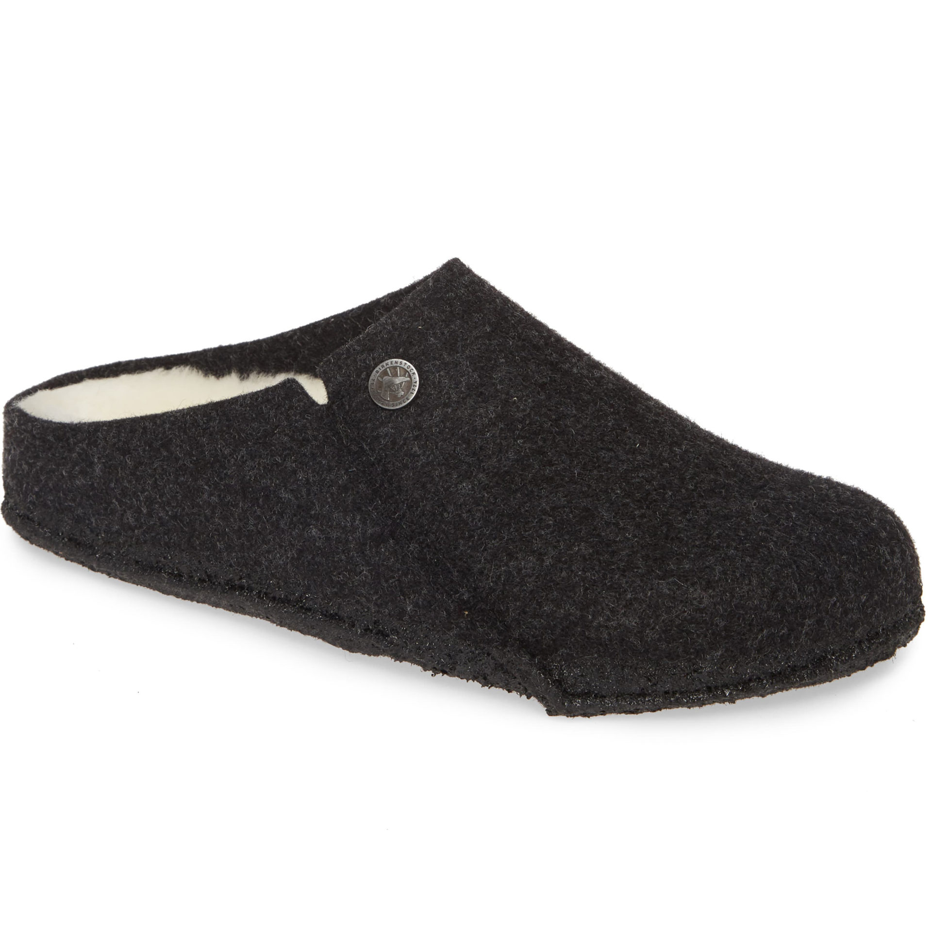 shearling lined birkenstock clogs