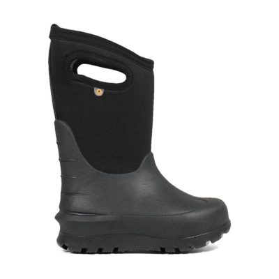 Bogs Kid's Neo-Classic Insulated Solid Rain Boots Black