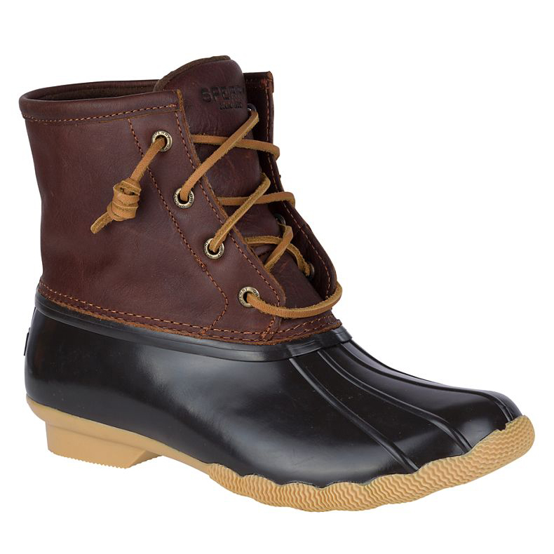 women's saltwater heel leather duck boot