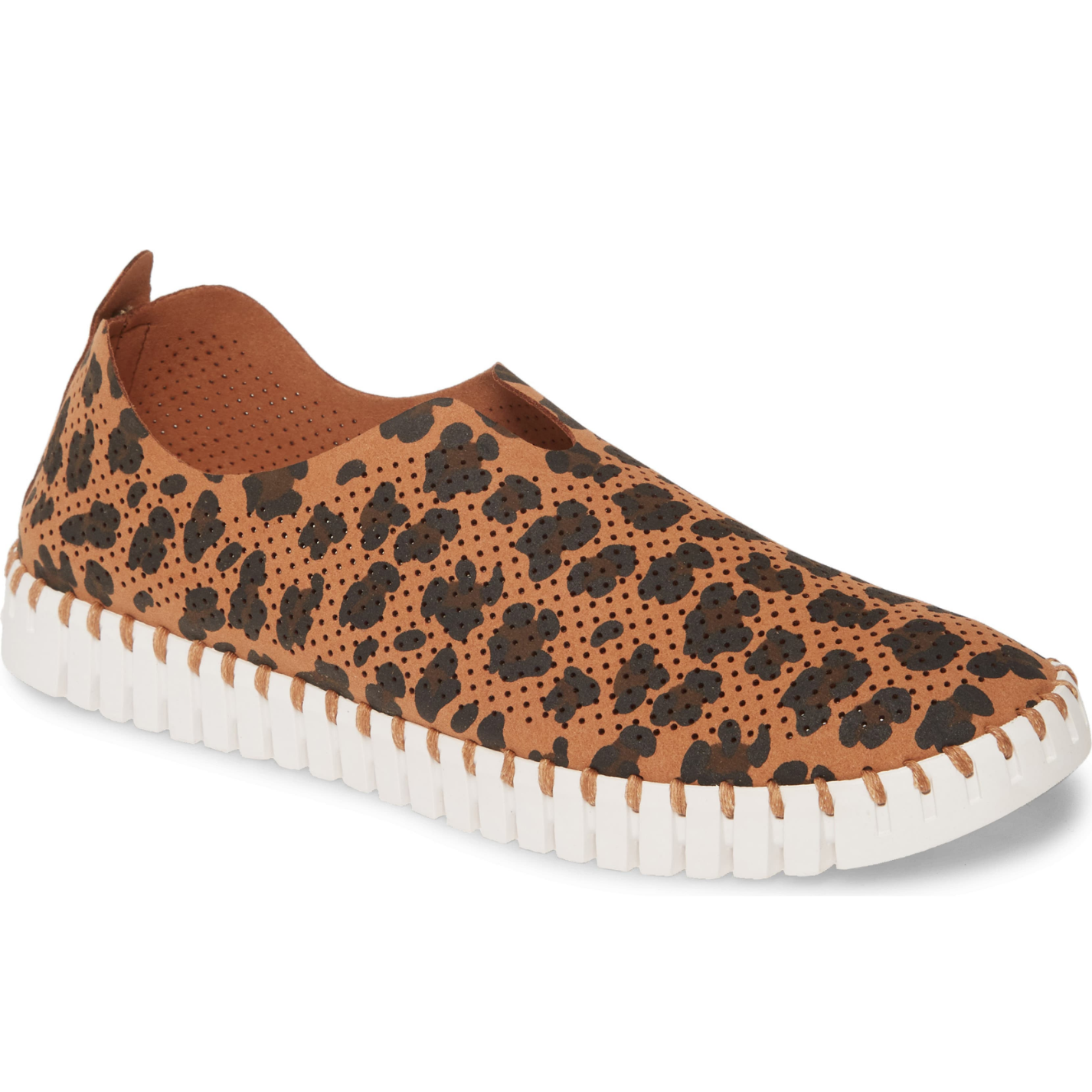 Tulip Flat Brown Leopard Print 