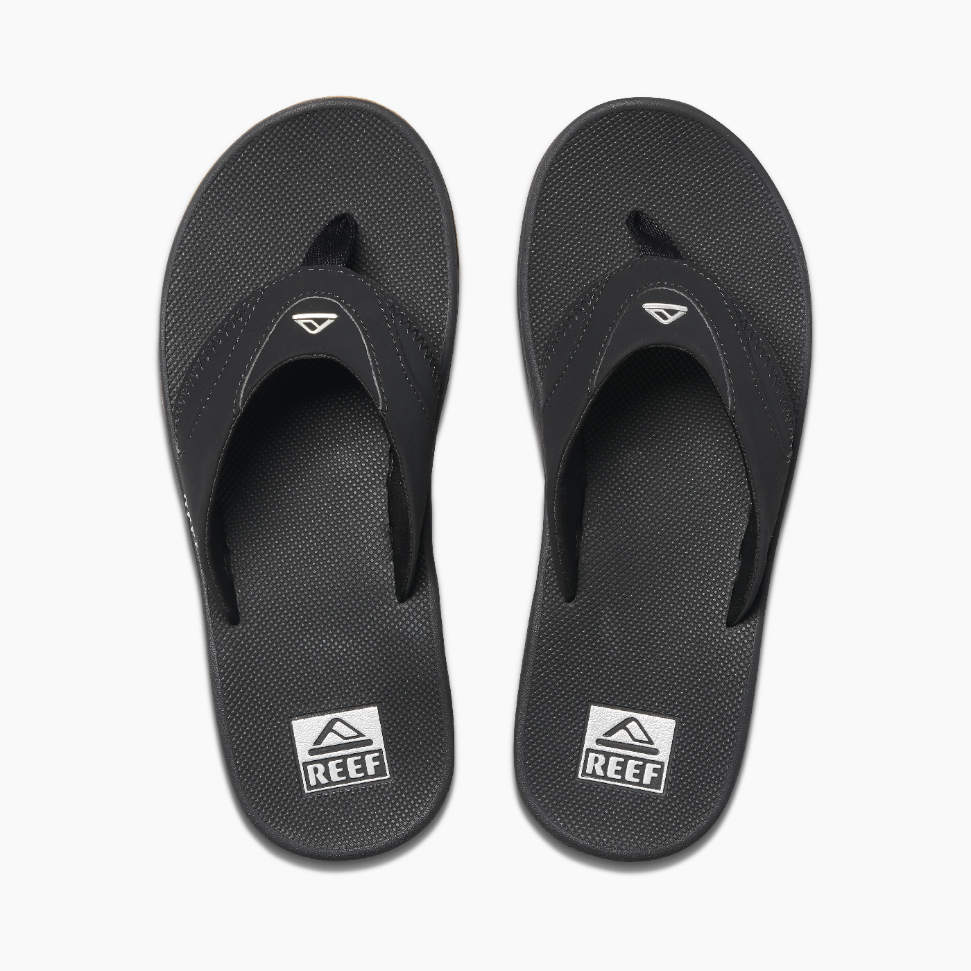 Reef Men's Fanning Sandal Black Silver | Laurie's Shoes