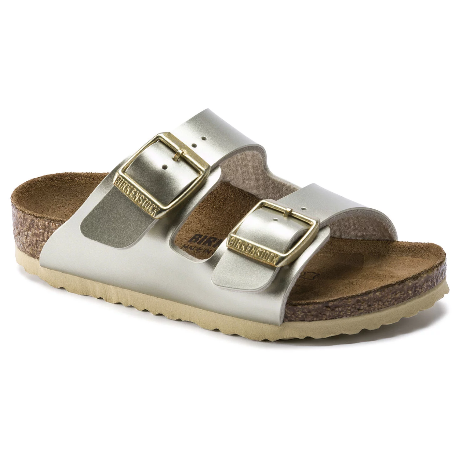 gold birkenstocks