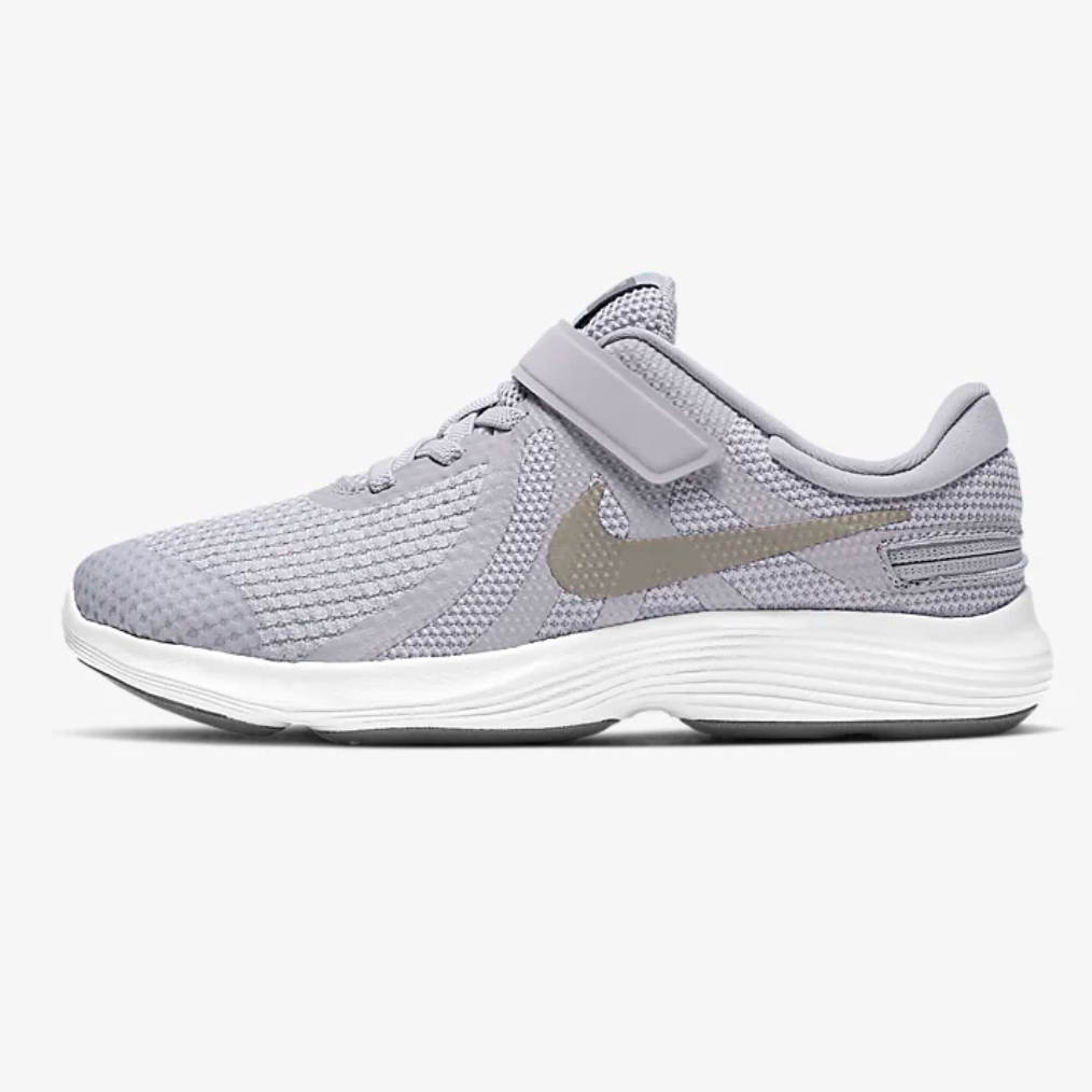 Nike Kid's Revolution 4 FlyEase 4E Grey 