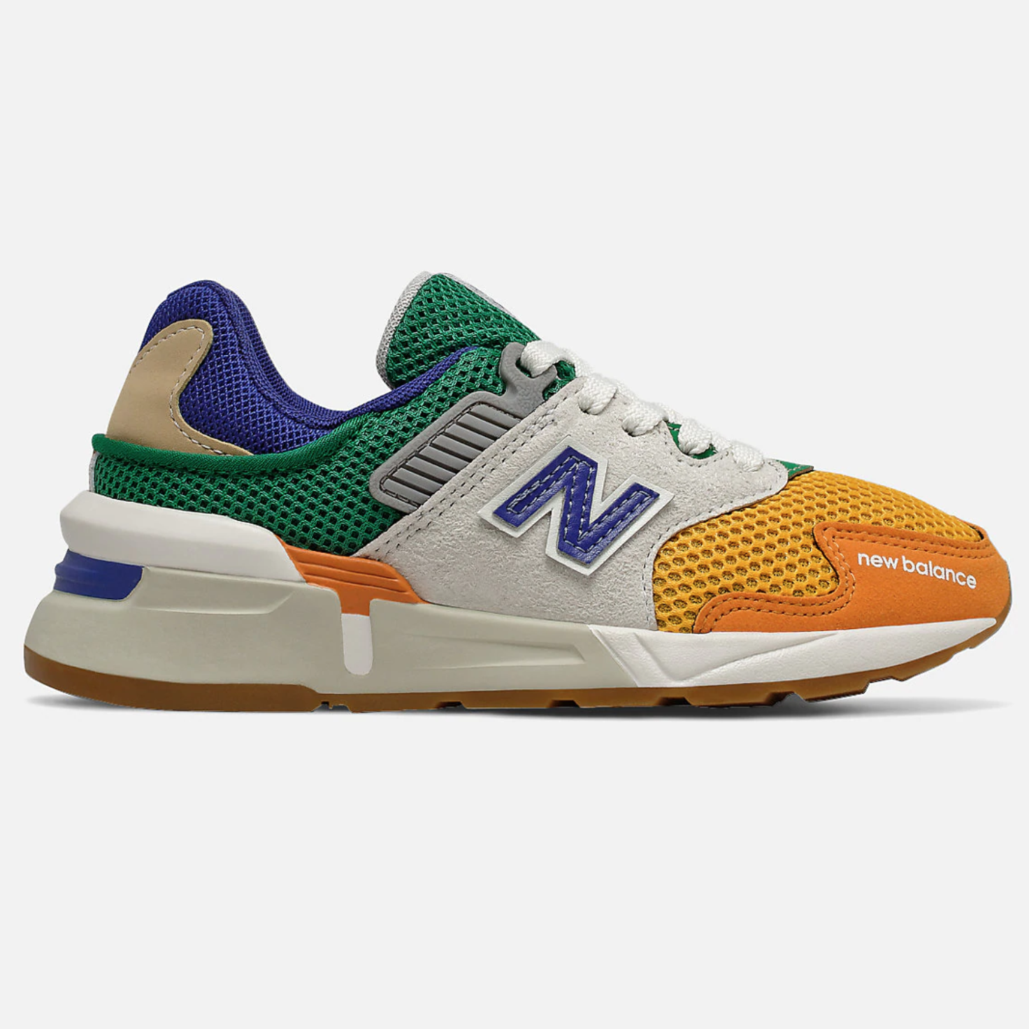 New Balance Kid's 997 Sport Varsity Orange with Marine Blue | Laurie's Shoes
